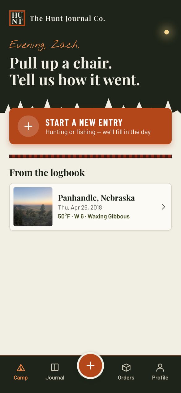 Your logbook: Every outing with that day's conditions, right on your phone.